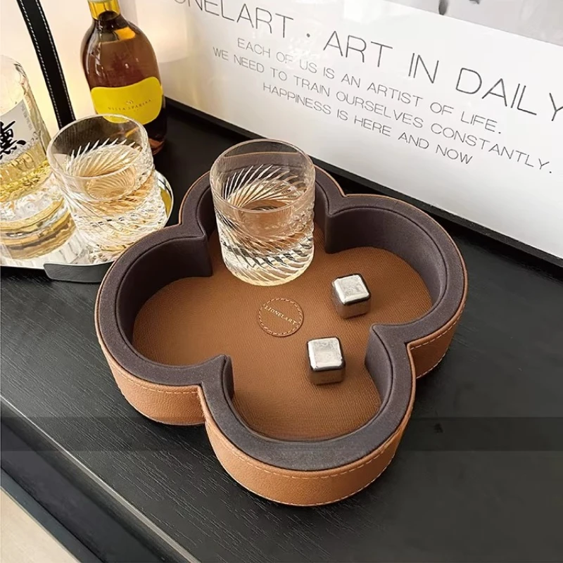 Clover Shaped Tray, Multi-Use Entryway Storage Box & Snack Tea Set Serving Tray, New Home Birthday Wedding Gift Decor