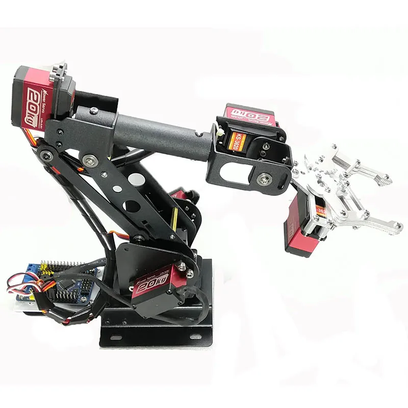 PS2-Steuerung 6 DOF Roboterarm Greiferklauen STEAM Manipulator für Arduino STM32 Roboter mit 6 Servos Programmierbares Roboter-DIY-Kit – Detail 8