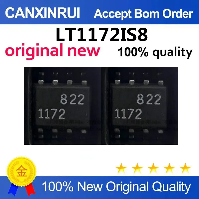 (5-100piezas)1172I LT1172IS8 100kHz, 5a, 25a and 1.25a efficient switching regulators