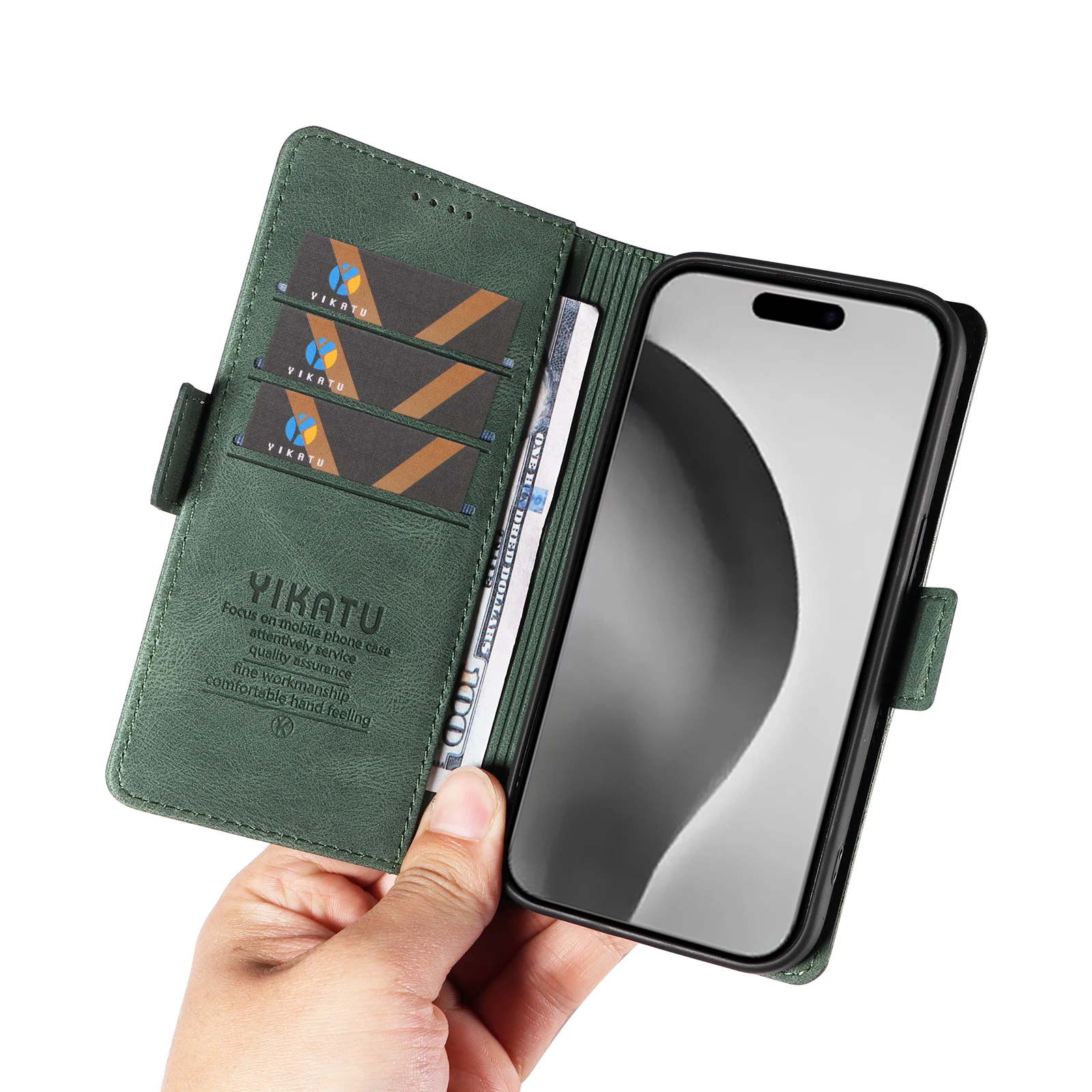 

Magnetic Wallet Phone Case Matte Leather Case For iPhone 14 Plus Pro Promax Lightweight Minimalist For iPhone 15 Plus Pro Promax