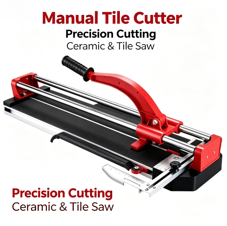 Manual Tile Cutter Aluminum Double Rails Infrared Laser Guide Wall Floor Ceramic Porcelain Cutting Machine 300-1200mm Tool
