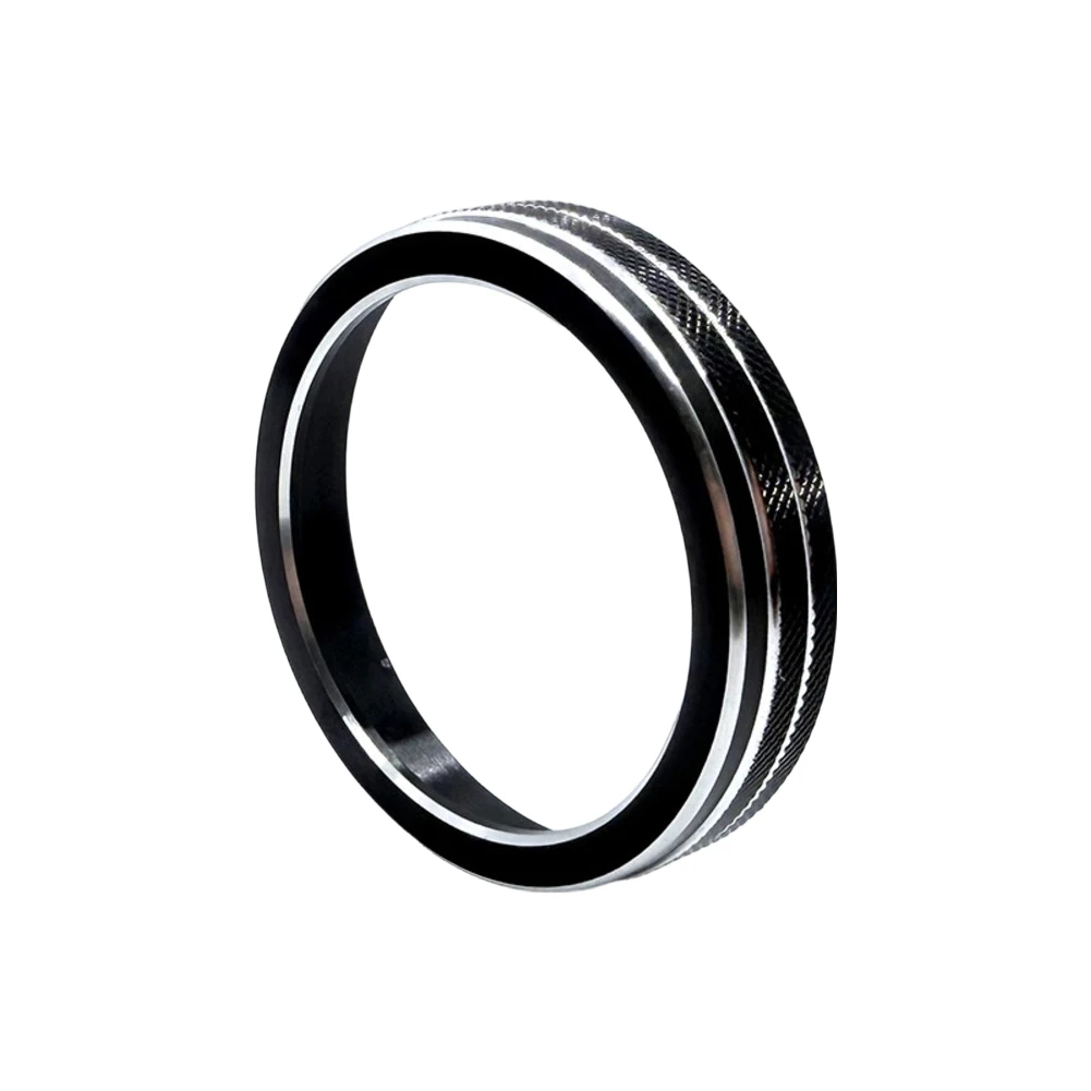 AC Knob Trim Ring Made of Aluminum Alloy for Hyundai Ix45 Models Year 2013 Through 2017 Dashboard Enhancement Accessory