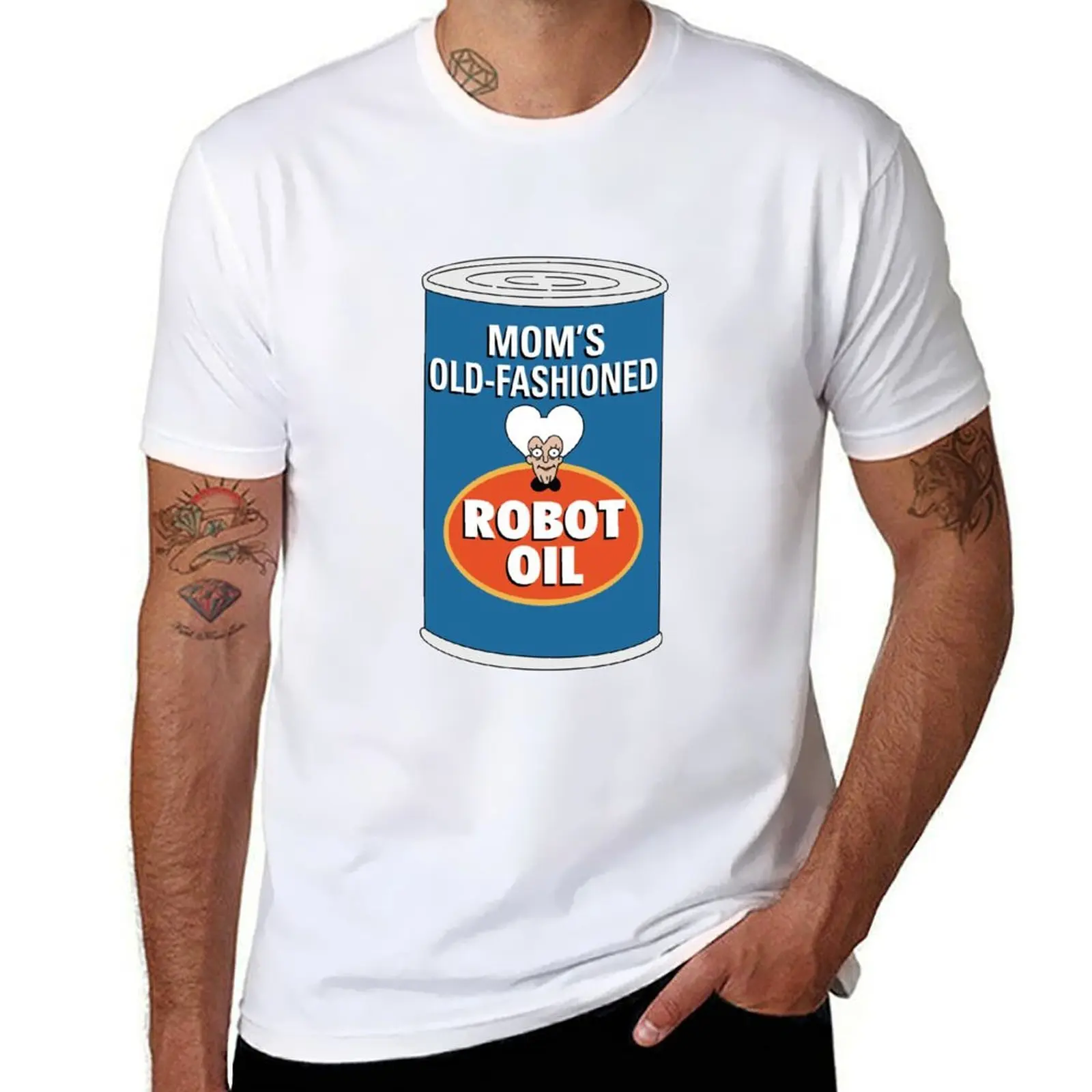 

Mom's Robot Oil Can T-shirt tees blacks customizeds graphics fitted t shirts for men