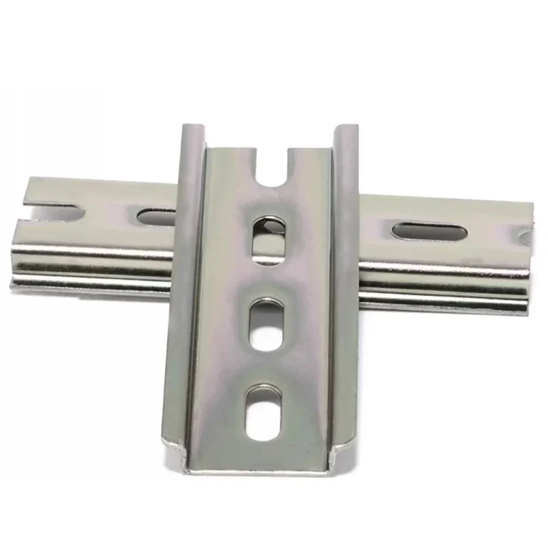 JINH Slotted 35mm C45 Aluminum DIN Rail, 50 cm, 1/2 Pcs, Pre-cut or Custom Cut for Distribution Box Accessories