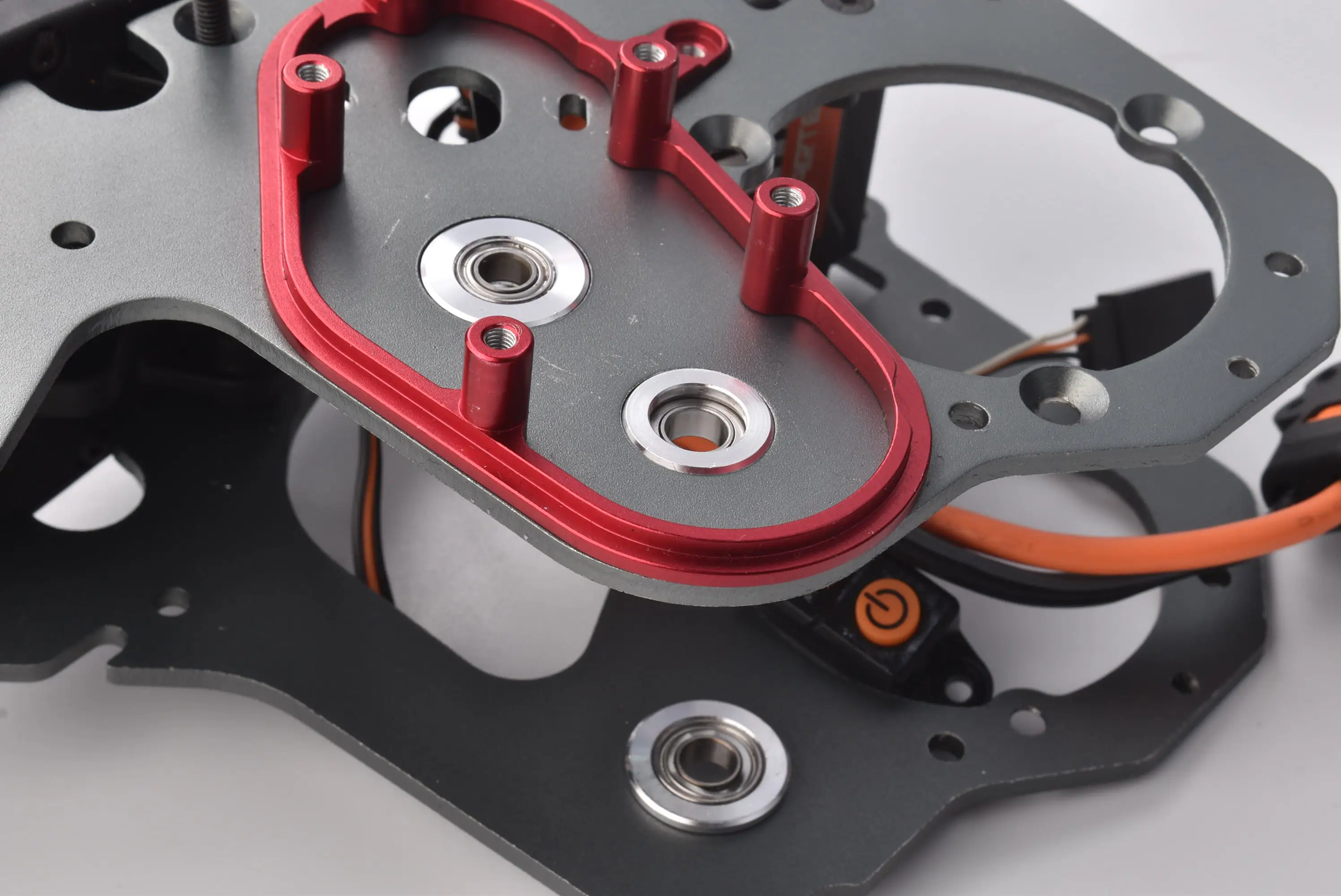 Alu 7075 Transmission Housing Inserts for LOSI - alternate angle