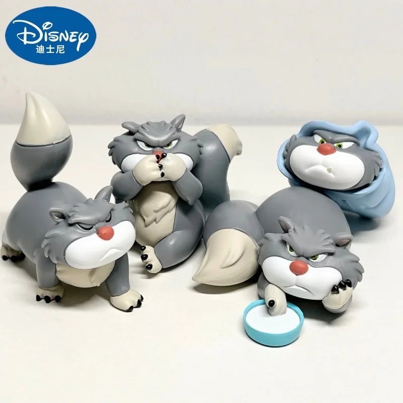 Figura Miniatura de Gato Lucifer de Disney, Juguete Cápsula Gashapon de Takara Tomy, Personaje de Cenicienta, Decoración de Escritorio, Adorno Coleccionable para Adultos