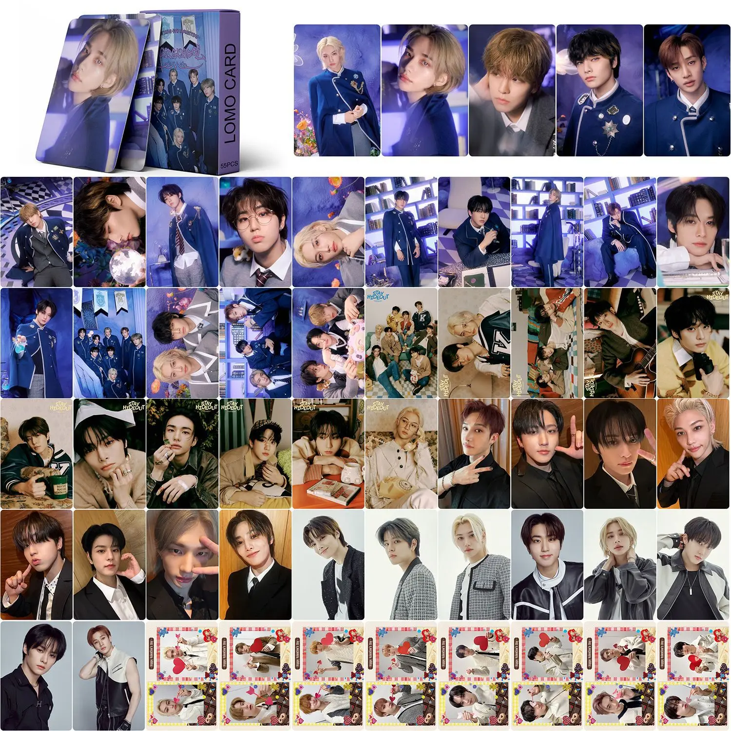 55 Korean boy Group Little MAGIC SCHOOL Card LOMO Collection Card Hwang Hyun-jin FELIX