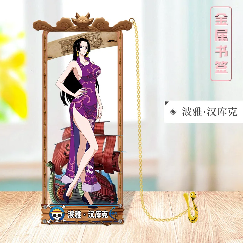 ที่คั่นหนังสือโลหะลายอนิเมะ วันพีซ ลายการ์ตูนความละเอียดสูง ตัวละครหลากหลายแบบให้เลือก ดีไซน์สร้างสรรค์ ของเล่น