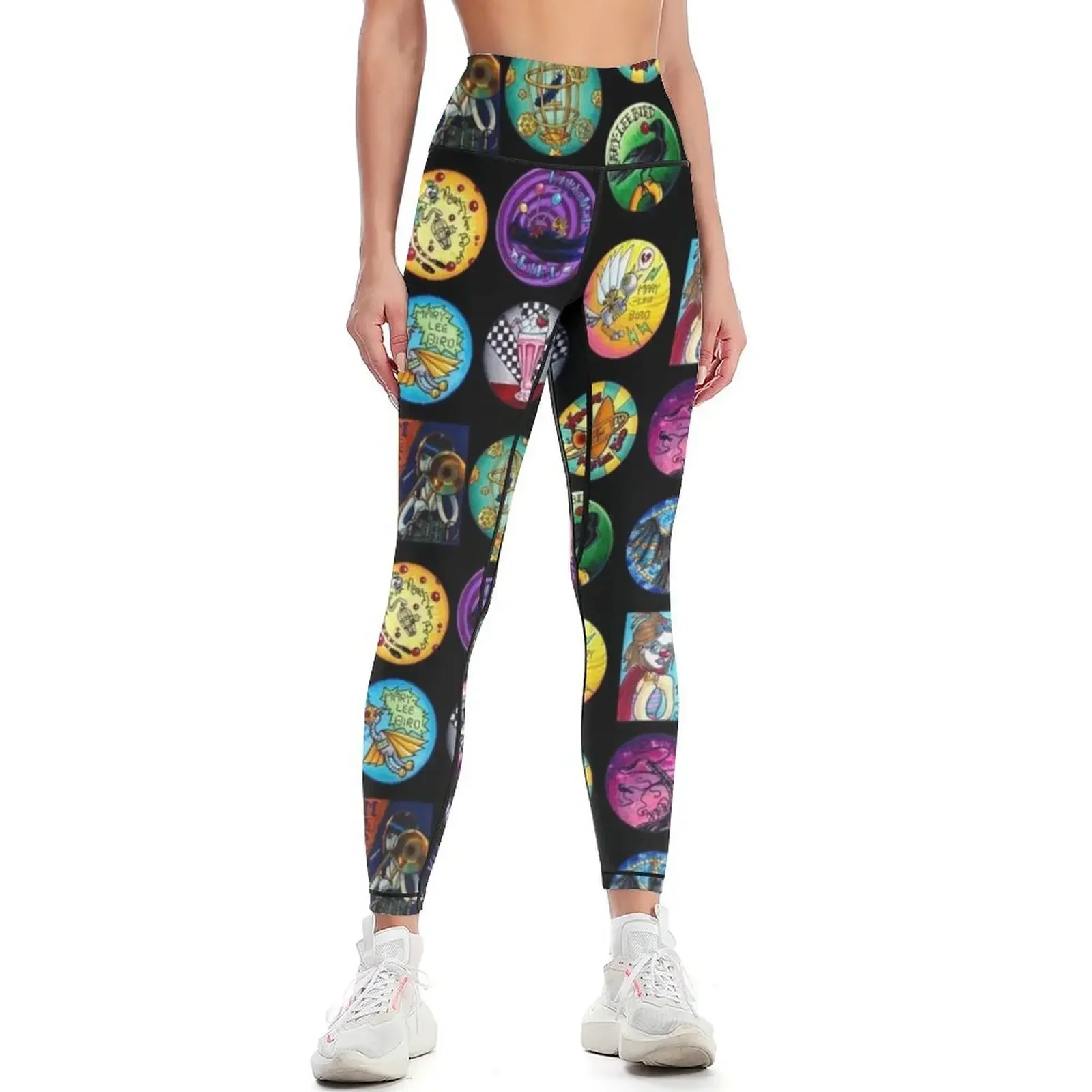 

Bird Mash UP Leggings gym top gym clothing gym womans sporty woman push up Womens Leggings