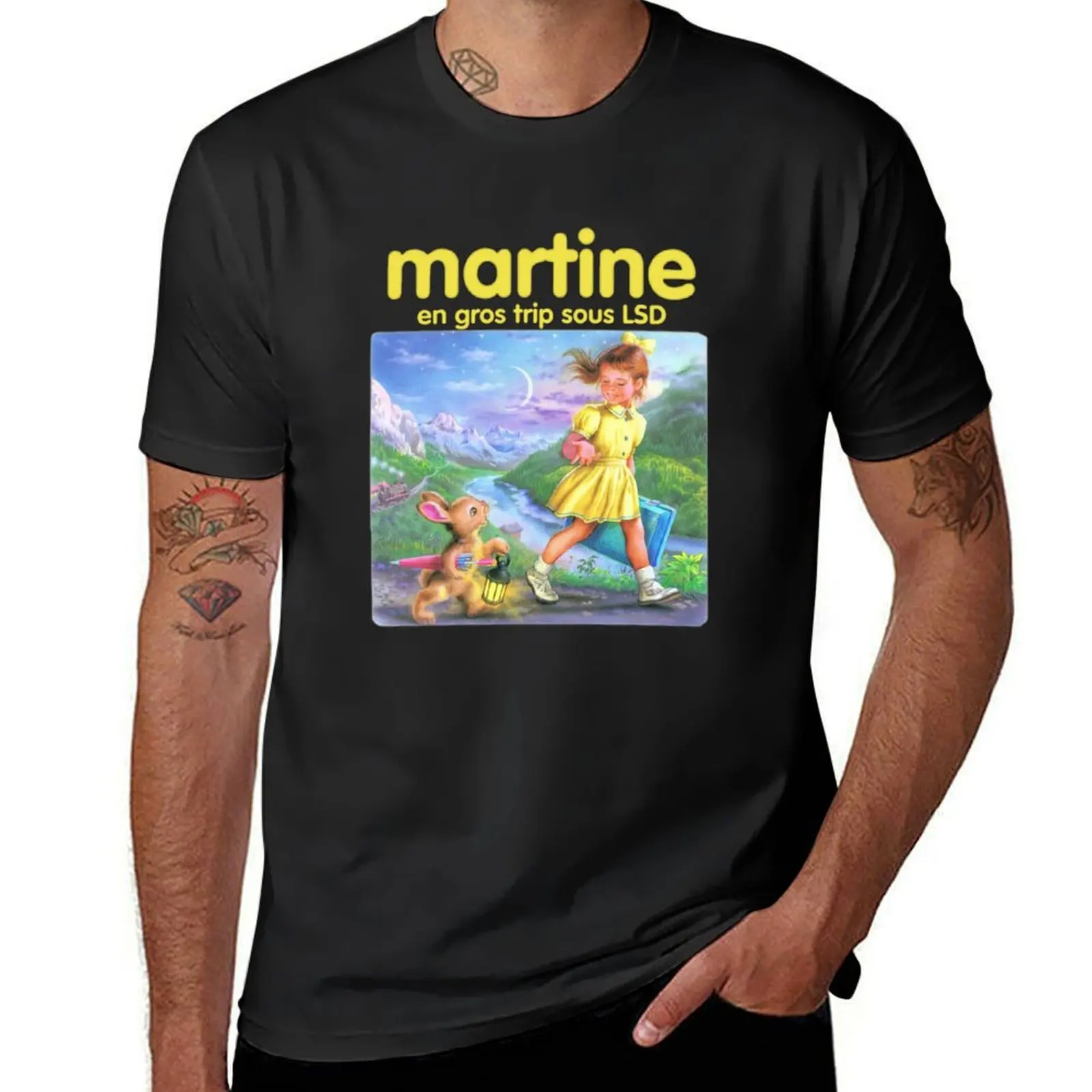 

Martine wholesale trip under LSD T-Shirt Short sleeve tee Blouse funnys Men's t-shirts