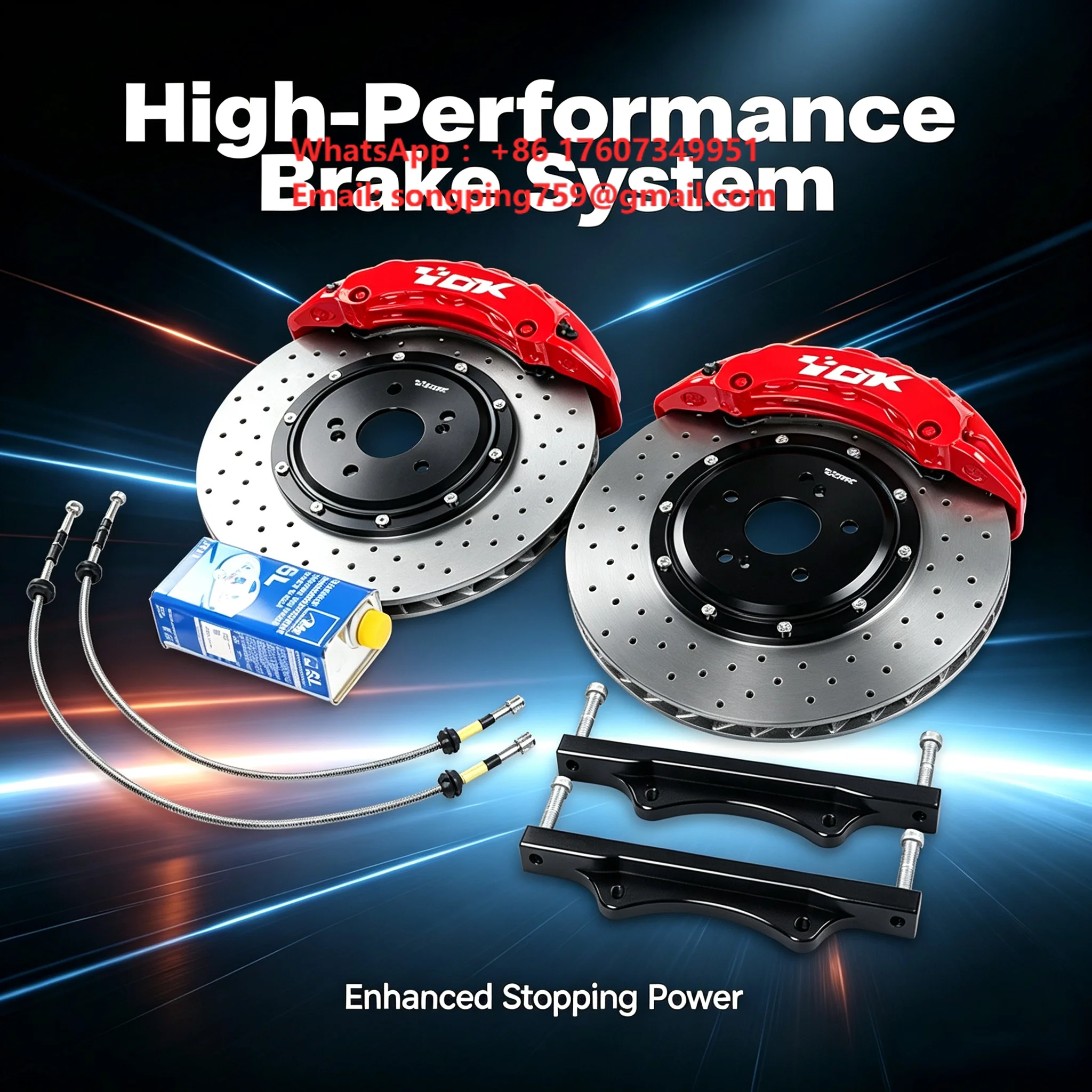 Disc Brake Caliper Big Brake Kit 19z Big Brake Kit Modified Racing for toota HIACE c-hr