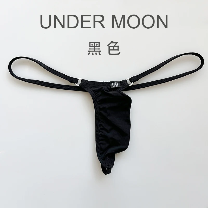 5pcs mens sexy g-strings and thongs underwear penis up pouch low-rise nylon elastic underwear