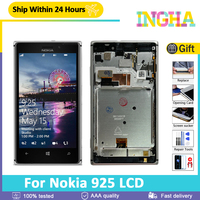 4.5'' Original For Nokia Lumia 925 RM-893 LCD Replacement Assembly Display Touch Screen Digitizer For Nokia 925 LCD With Frame