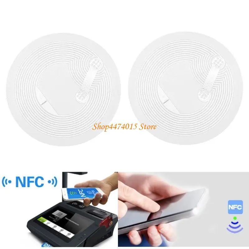 K1AA 10PACK NTAG 215 TAGS Белый клей 13,56 МГц Смартфоны с поддержкой карты для проверки мобильного платежа