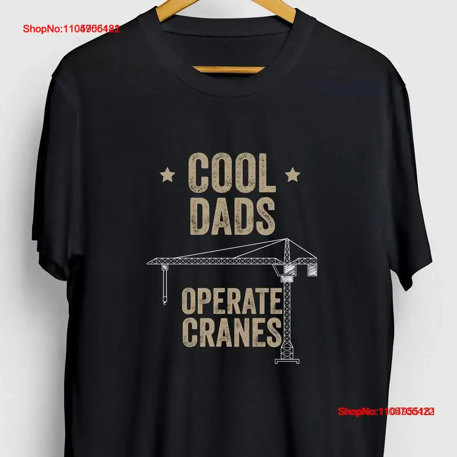 Crane Operator Dad Driver Funny T Shirt Youth vintage Washed Versatile graphic homme Casual Breathable vintage Washed Unisex