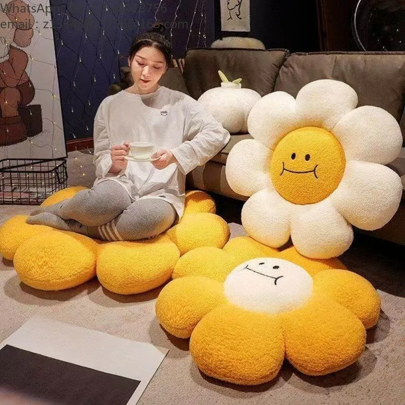Sunflower throw pillow sofa living room bay window cushion backrest bedside pillow children's seat cushion