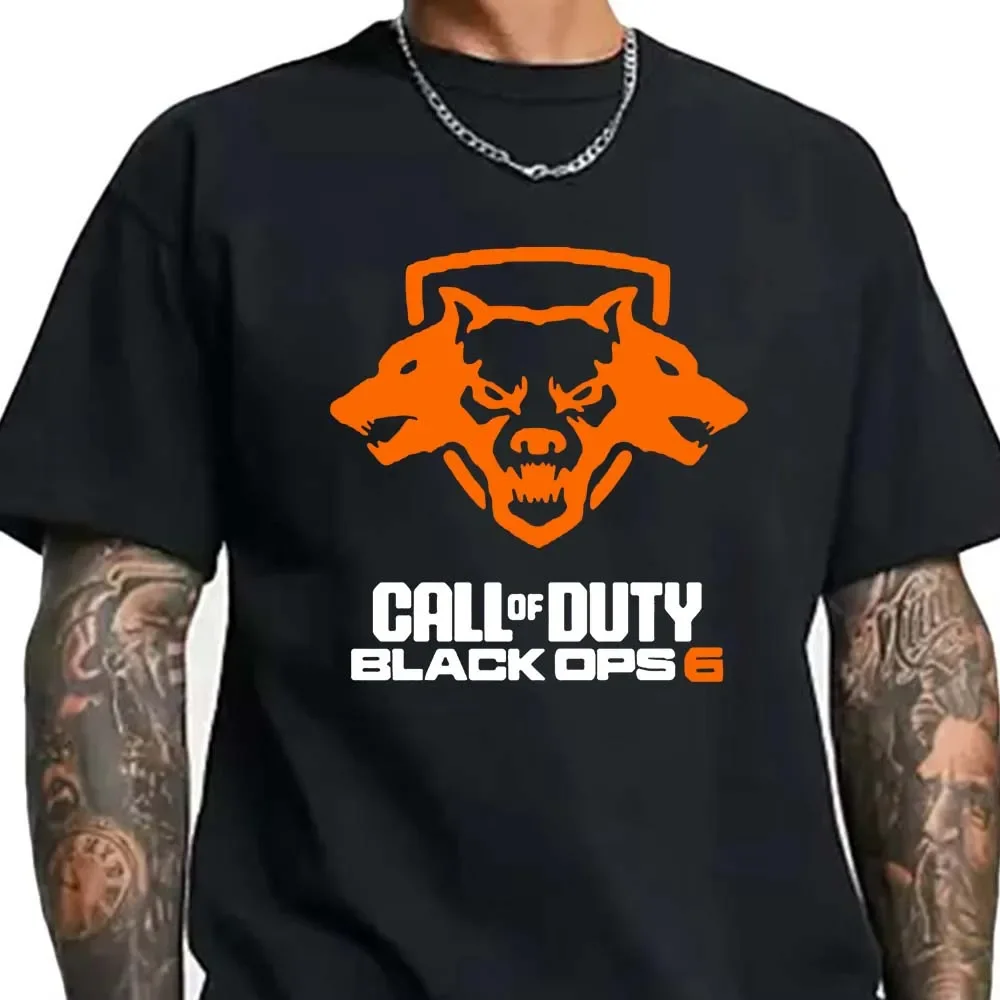 تيشيرتات مطبوعة من Call of Duty Black Ops 6، ملابس رجالية مضحكة برسومات جرافيكية، قميص صيفي بأكمام قصيرة، تي شيرت عتيق ملابس الشارع الشهير