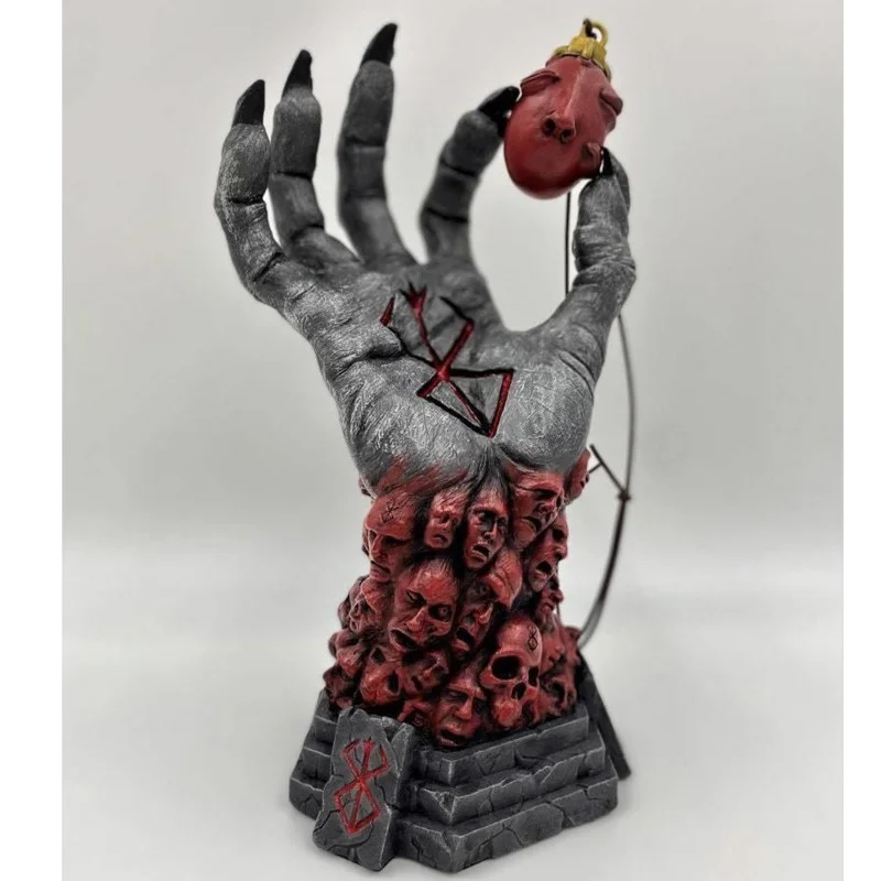 Imagem -05 - Escultura de Resina de Mão Sombria Mão Direita do Diabo de Runa Crânio Berserk Figura Horror Artesanato do Medo do Dia das Bruxas Decoração de Casa Louco