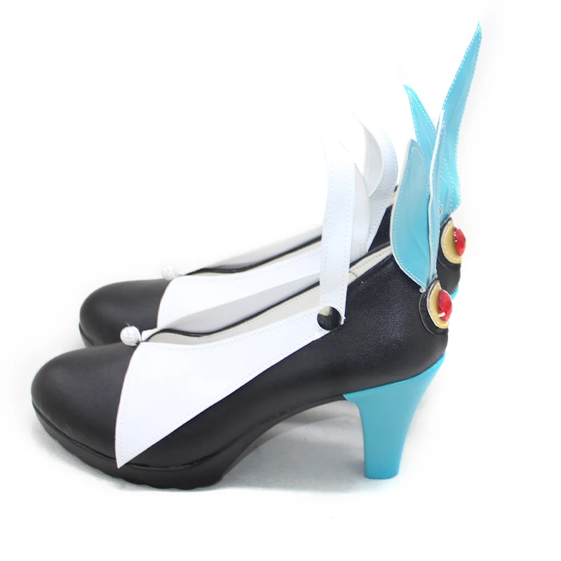 ミクモ・ギュネマー コスプレ靴 アニメコスプレ小道具アクセサリー レッド PU レザーシューズ ハロウィンカーニバルブーツ カスタムメイド