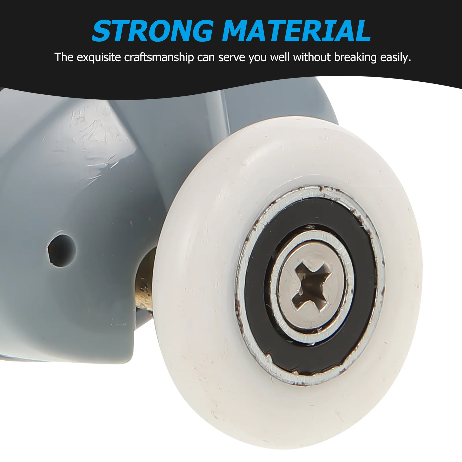 

4 Pcs Glass Shower Door Rollers Replacement Runners Sliding Pulley Wheels Hardware Part