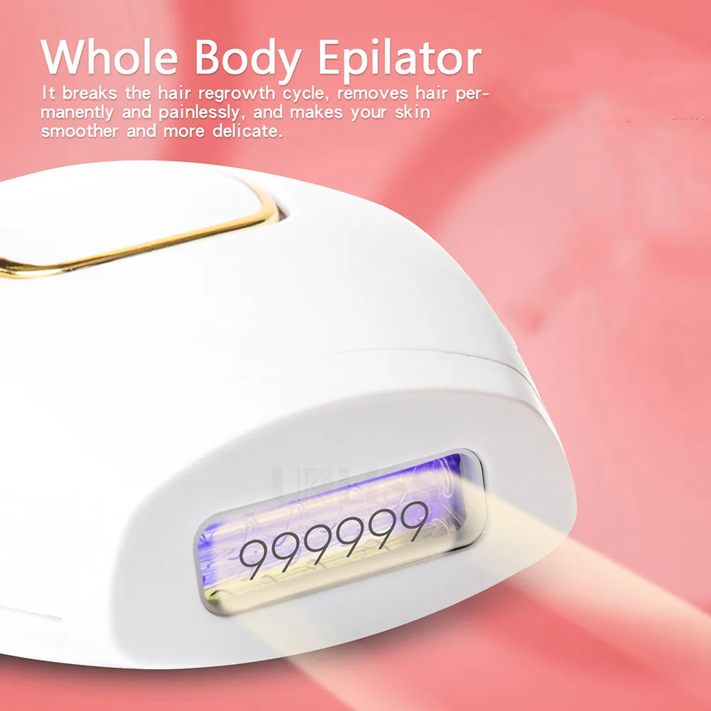 جديد IPL إزالة الشعر آلة لنزع الشعر بالليزر للنساء 500,000 فلاش Depilator نبضات آلة لنزع الشعر بالليزر الدائم إزالة الشعر غير مؤلم