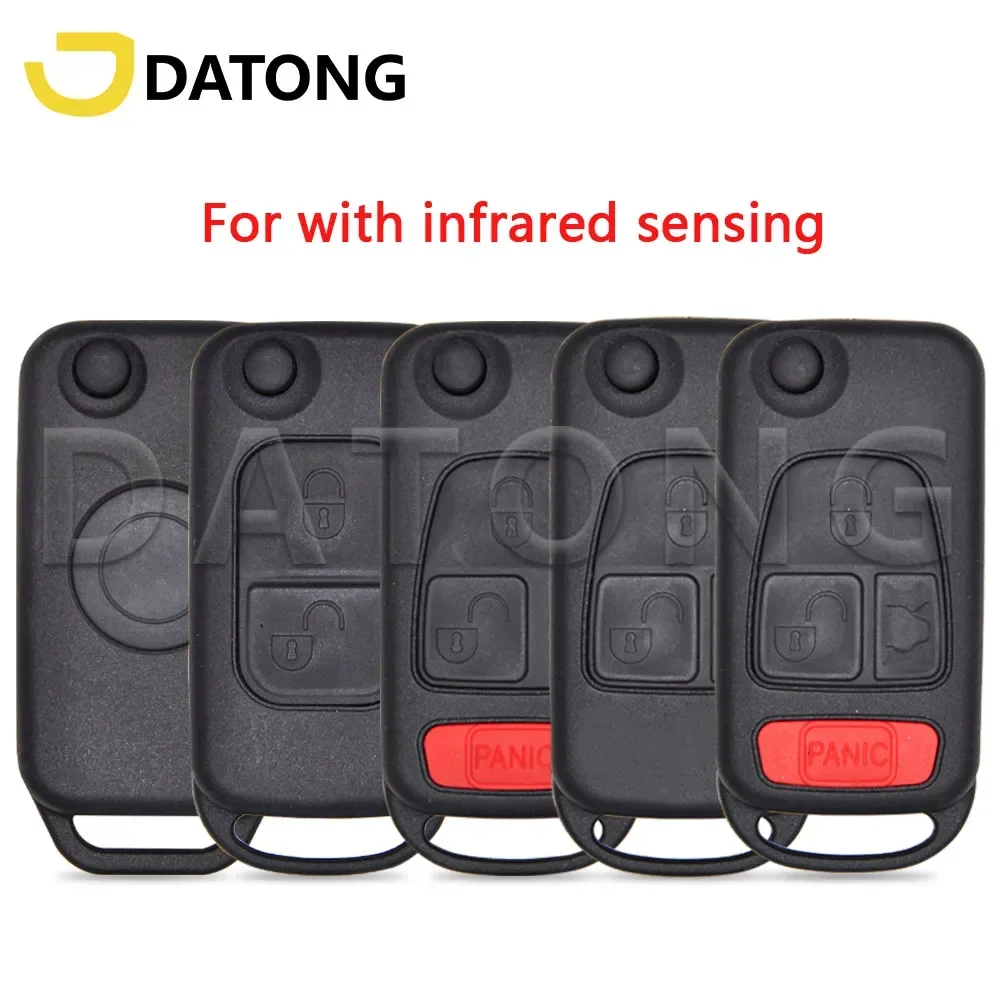 

Datong World Car Key Shell For Mercedes Benz W168 W202 W203 W124 A160 SLK E113 A C E S Class Flip Infrared Sensing Housing Cover