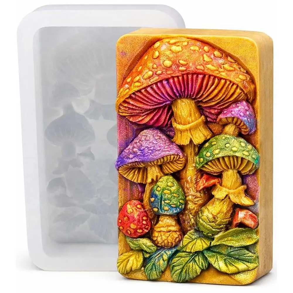 

Mushroom Silicone Mold for SOAP Making, Resin Casting, Candle and Other Crafts.