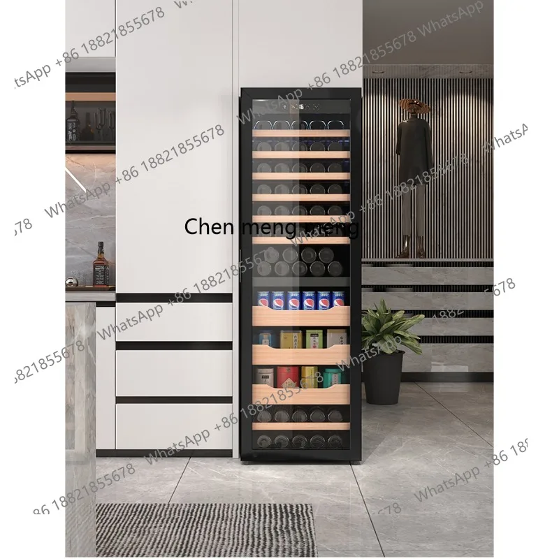 

Red Wine Cabinet Single and Double Temperature Constant Temperature Wine Cabinet Compressor Ice Bar Air Cooling Frost-Free