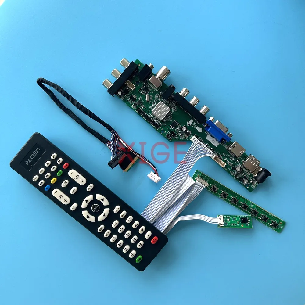 

Плата контроллера драйвера для LP173WF1-TLB2 LP173WF1-TLC1 1920x1080 DVB-C/T AV/USB/DHMI/VGA, матрица для ноутбука 17,3 "40Pin LVDS Kit DIY