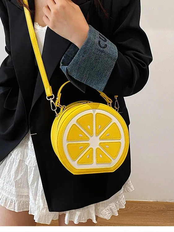 

2026 Small Niche Design Bag Women'S New Personalized Commuting Handbag Cute And Creative Orange Crossbody Bag For Girls Gifts