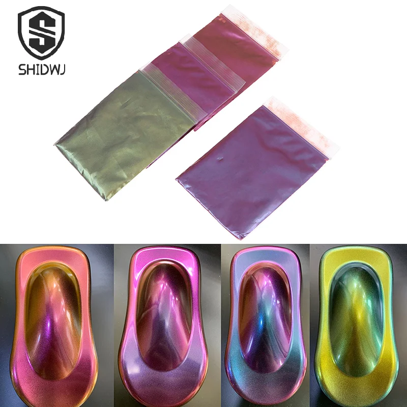 Chameleon Color Pigment Powder Shifting Changing Pearl Pigment For Bike Auto Paint Pigment 400 Grit