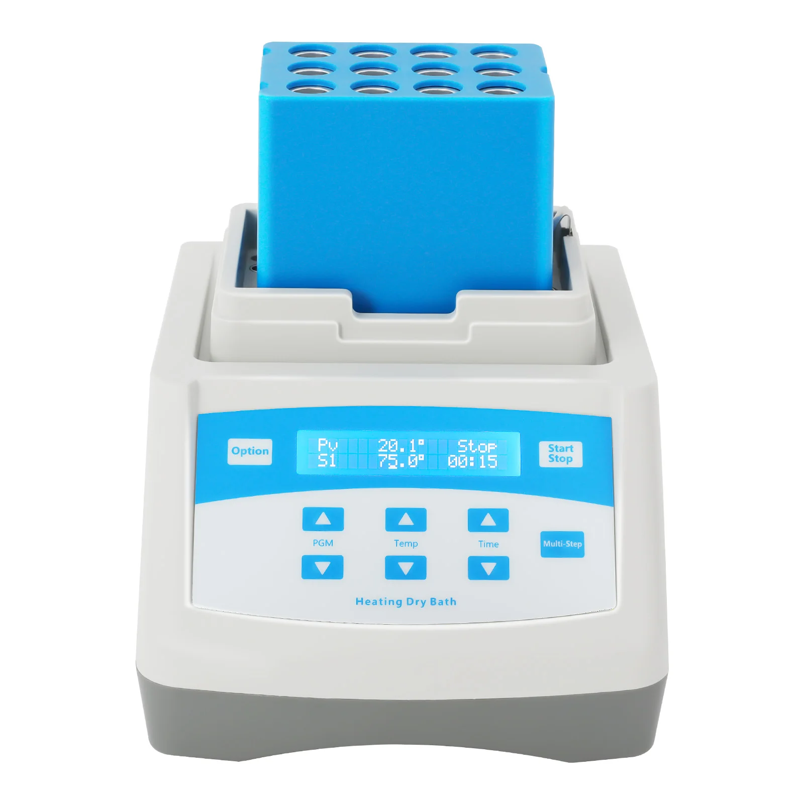 12*5ml 150W PS Gel Heating Machine Portable Grey+ Blue Gel Heating Machine for Sample Storage and Reaction PRP Gel Preparation