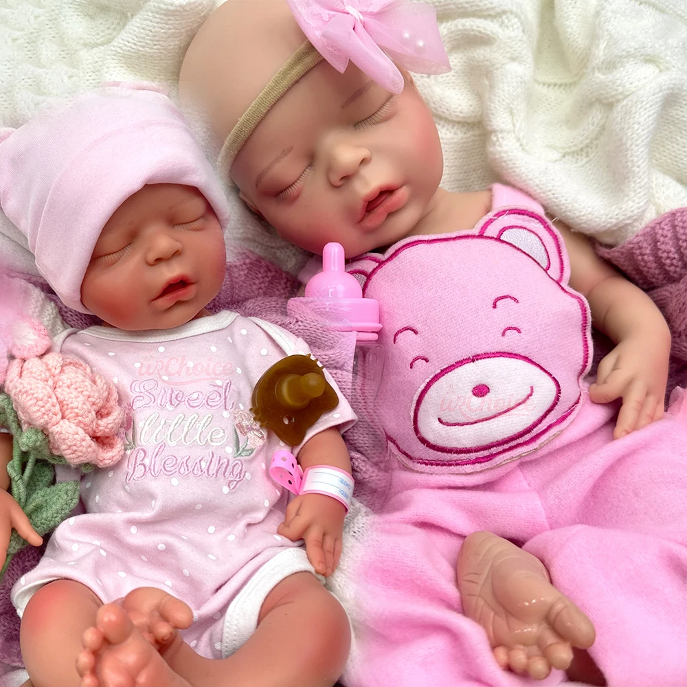 

18-дюймовая реалистичная силиконовая кукла-реборн для эмоциональной поддержки, мягкая, утяжеленная, с эффектом живого прикосновения, новорожденная девочка, подарок для людей с болезнью Альцгеймера