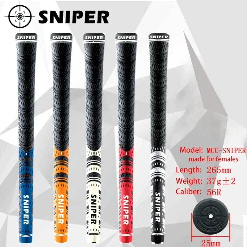 Sniper-empuñaduras de palo de Golf para mujer, accesorio ultraligero de 35g, medio hilo de algodón, antideslizante, hierros de Golf/maderas, agarre Universal