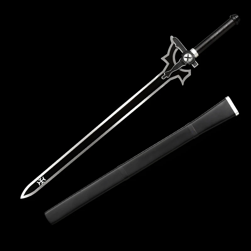 

SAO Kirito Sword, Replic Sword Art Online, Cosplay Props, Wooden Scabbard, Real Steel Blade, Decoration