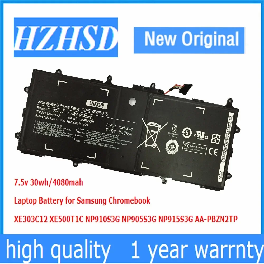 

7.5v 30wh New Original AA-PBZN2TP Laptop Battery for Samsung XE303C12 XE500T1C NP910S3G NP905S3G NP915S3G