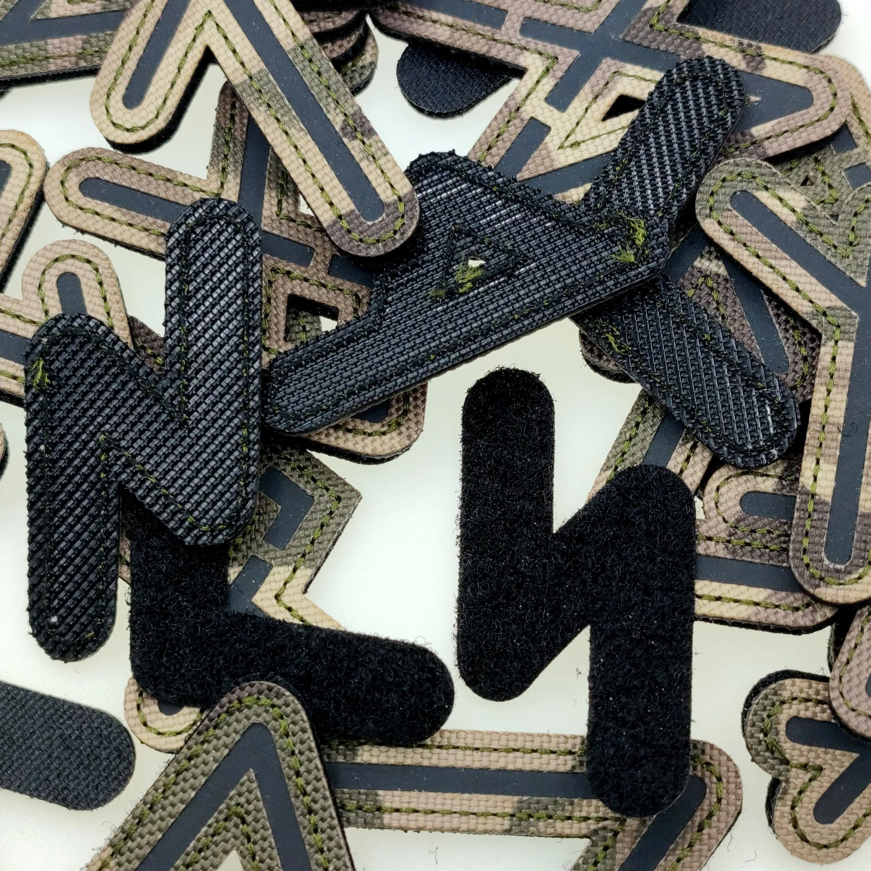 Nordic camouflage magic rune military tactical backpack baseball embroidered hat armband dog vest hook and loop Magic Patch
