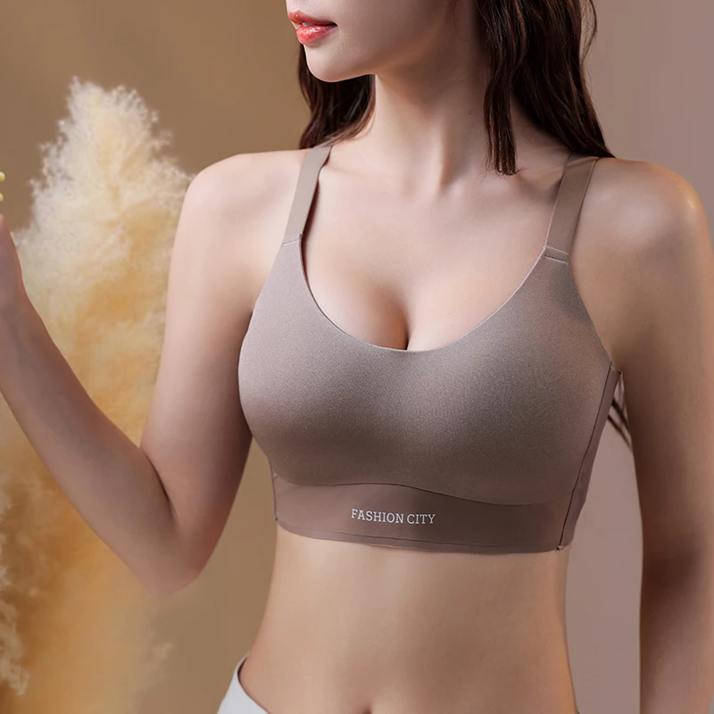 

Bra For Women With Large Breasts And Small Breasts Push-up Pair Anti-sag Lift Thin Traceless Full Cup Plus Size Bra Cover