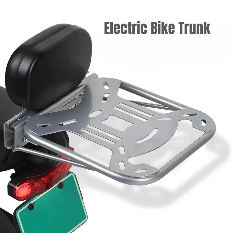 Universal Luggage Carrier Rack Motorcycle Cargo Storage Tail Box Support Bracket Electric Bike Trunk Fixed Cargo