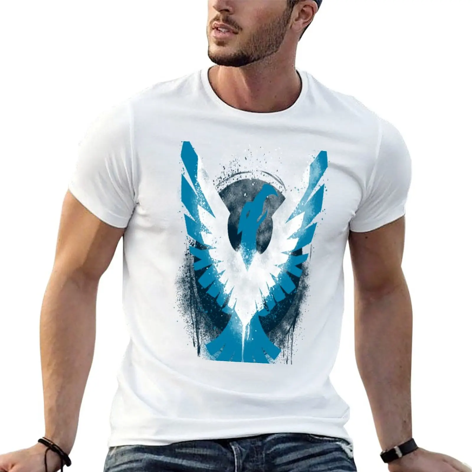 Camiseta Infamous Second Son Good Karma Eagle, camisetas para hombre, camiseta gráfica de algodón, camisetas de anime para hombre, camiseta de gran tamaño
