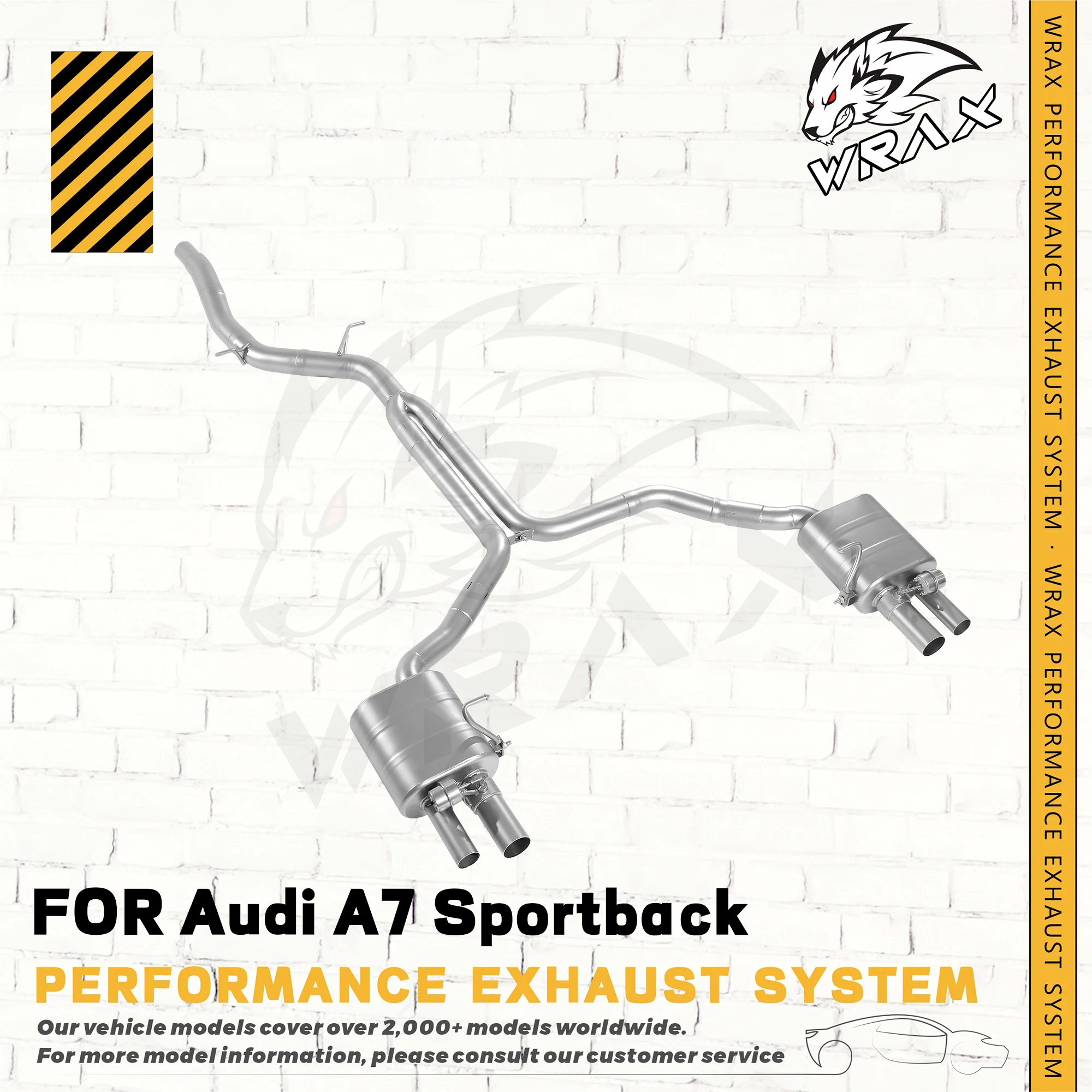 

WRAX Performance Exhaust Pipe for Audi A7 Sportback Exhaust Control Valve System Automotive Accessories perfect fit Catback