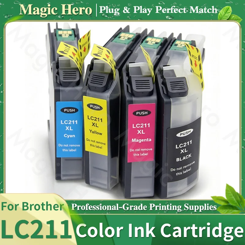LC211 LC-211 Compatible Ink Cartridge For Brother DCP-J562N DCP-J963N DCP-J567N J762N J767N J963N MFC-J880N MFC-J730DN Printer