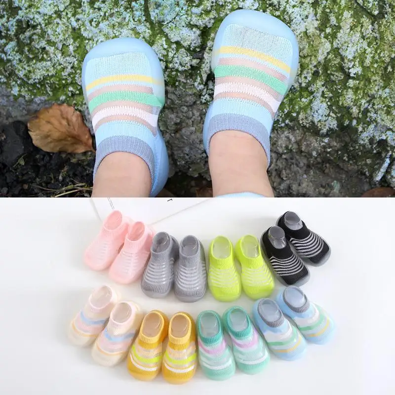 

Baby Spring Summer Toddler Shoes Children's Indoor Socks Shoes Toddler Anti-slip Floor Socks With Soft Rubber Sole Shoes