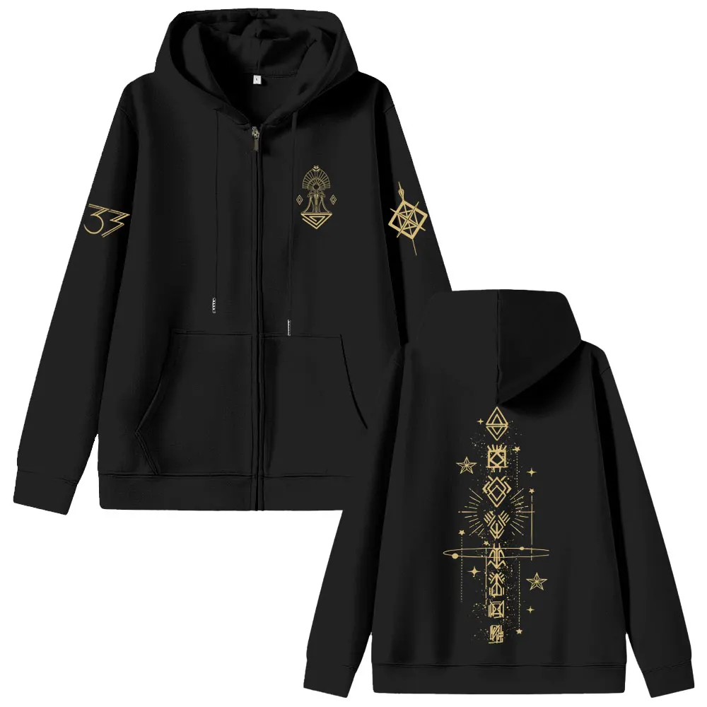 

Game Clair Obscur Expedition 33 Merch Zipper Hoodie Men Women Otaku Cosplay Harajuku Zip Up Jacket Male Fleece Zip Up Sweatshirt