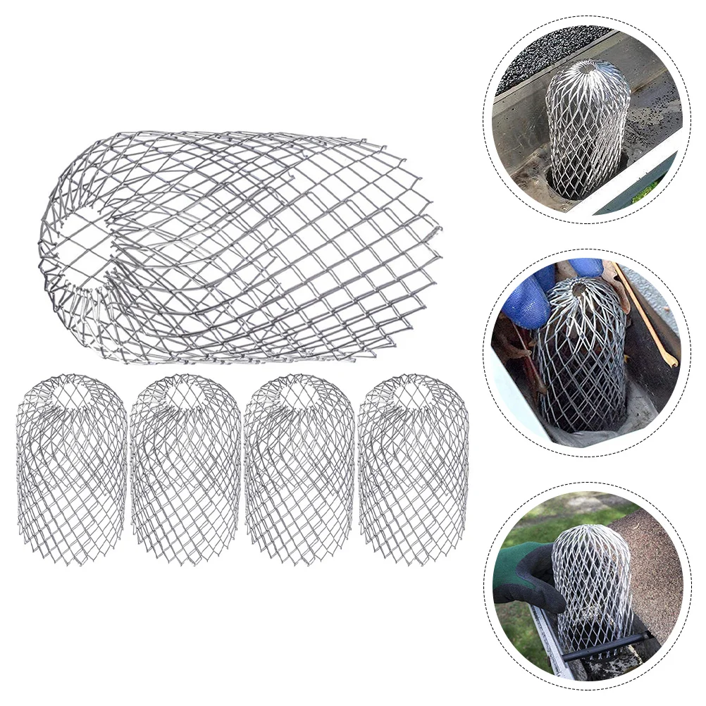 

5 Pcs Roof Drain Gutter Cleaning Tools from The Ground Filter Drainage Cover Strainers