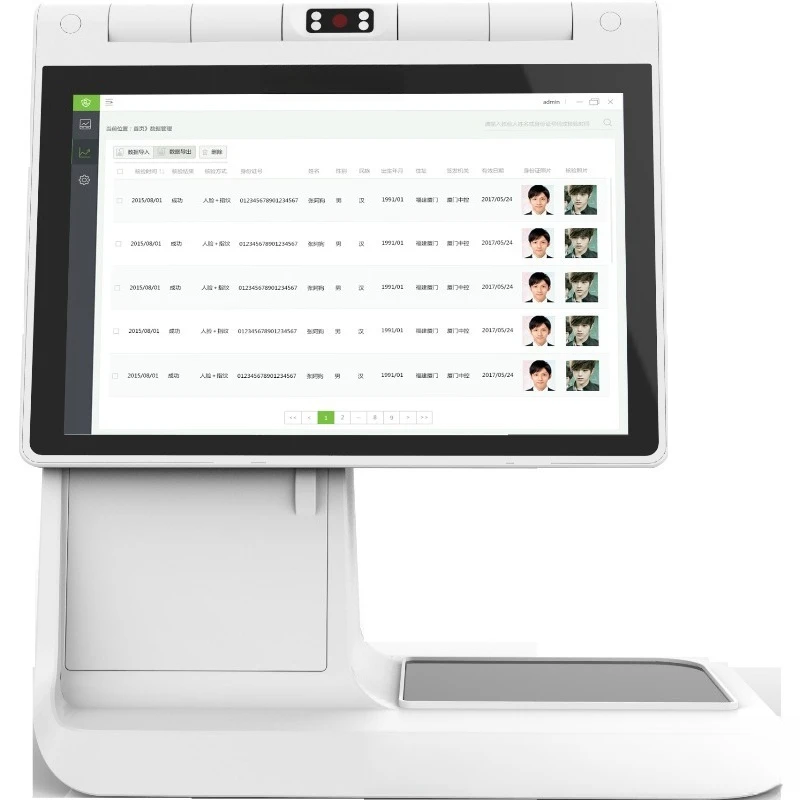 Witness verification end point facial recognition fingerprint  verification machine