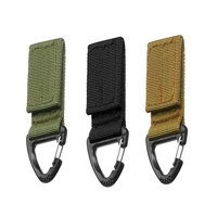 1/3PC Military Tactical Hanging Buckles D-Shape Fastener Hook Carabiner Keychain Buckles Clip Nylon Webbing Molle Belt Carabiner