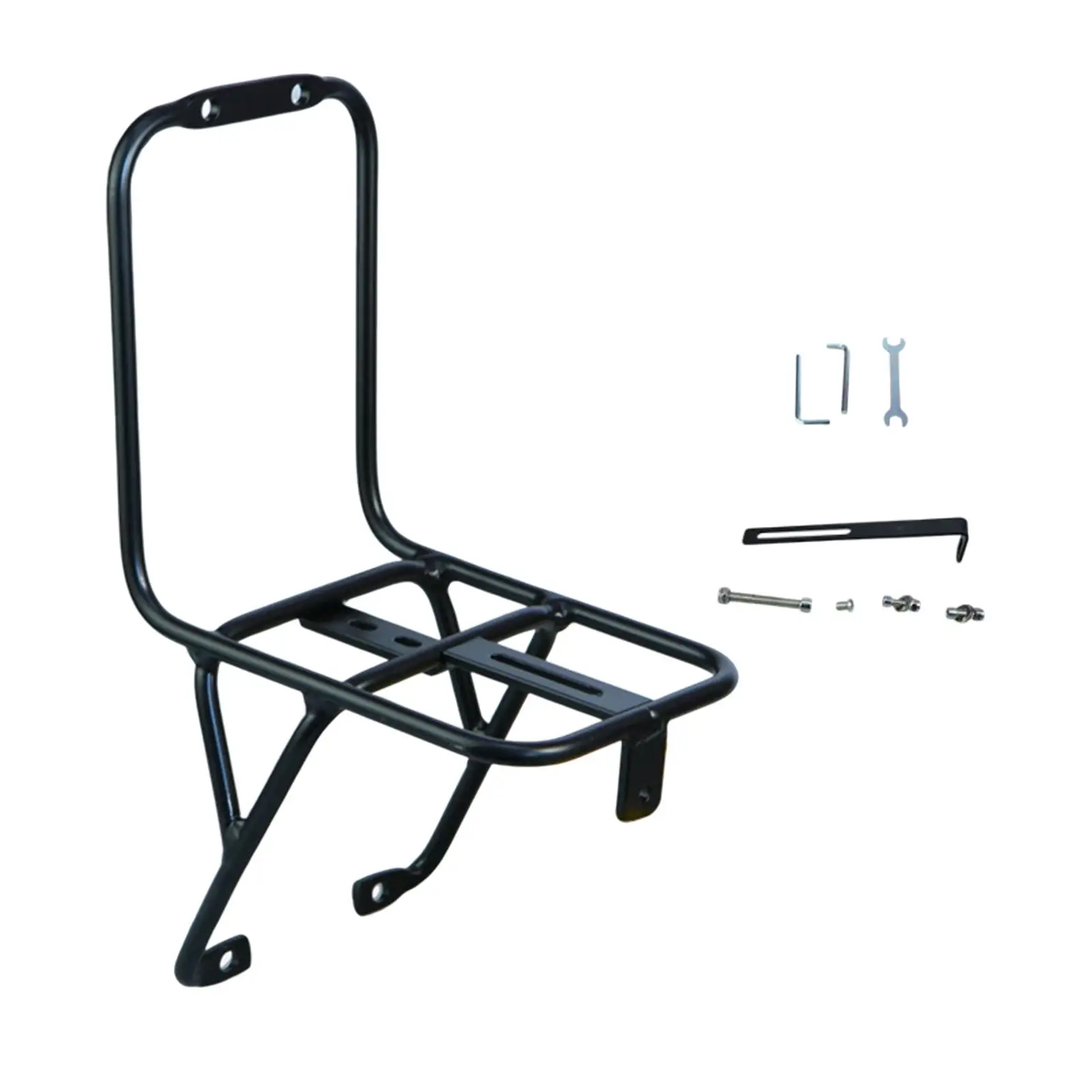 Aluminum Alloy Front Mounted Bicycle Rack Luggage Pannier Shelf for Touring Mountain Road Folding Bike Accessories