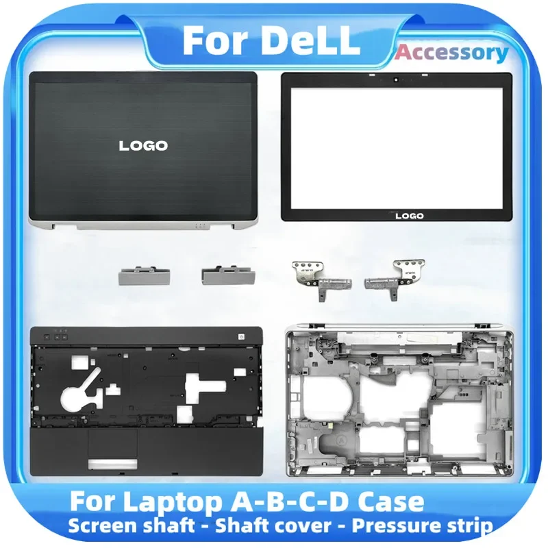 laptop tampa traseira para dell latitude e6530 series moldura frontal dobradicas palmrest upper case inferior top case sem toque novo 01