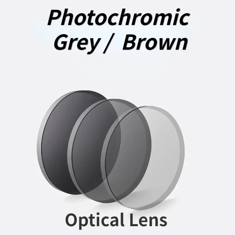

Фотохромная прогрессивная линза серого и коричневого цвета, переходная оптическая линза для близорукости по рецепту